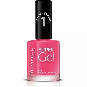 Лак для ногтей Super Gel Step 1, 12 мл, 032 Коктейль, Rimmel