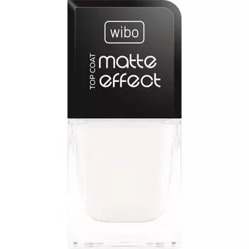 Лак для ногтей Top Coat Nail Polish Matte Effect Wibo, 8,5 ml