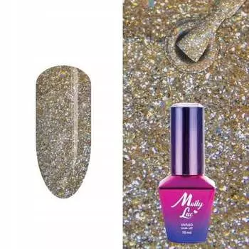 Лак гибридный Molly Lac 32 Queens Of Life Perfect Gold 10г