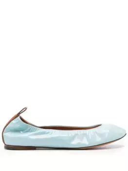 Лакированные балетки Lanvin, синий