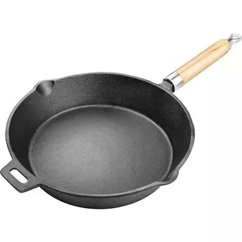 Lamart LT1070, Круглая, Сковорода, Черный, 280°C, Чугун, Керамика, Газ, Индукционная