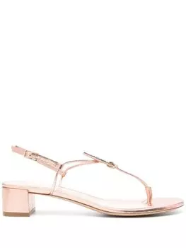 Ламинированные босоножки Giorgio Armani, розовый