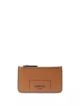 Lancel картхолдер с логотипом, коричневый