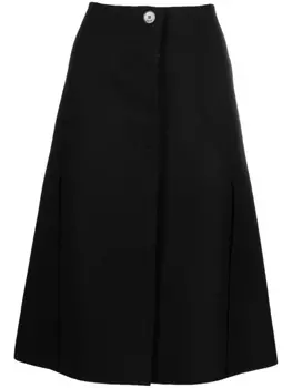 Lanvin A-line midi skirt, черный
