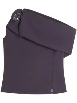 Lanvin асимметричная блузка, фиолетовый