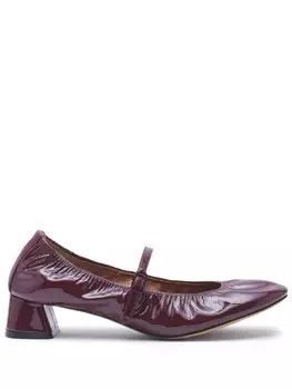 Lanvin балетки на танкетке, красный