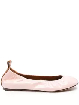 Lanvin Ballerina patent-leather shoes, розовый