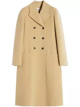 Lanvin двубортное пальто, нейтральный цвет