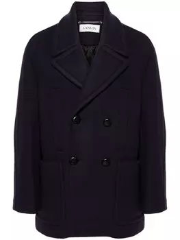 Lanvin двубортное пальто, синий
