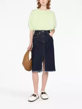 Lanvin джинсовая юбка-карандаш, синий