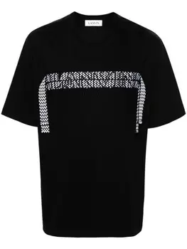Lanvin футболка Curb Lace, черный