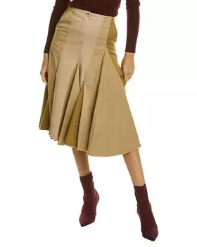 LANVIN Юбка со вставками, бежевый