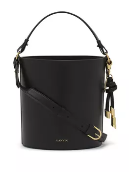 Lanvin кожаная сумка-ведро, черный