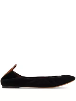 Lanvin кожаные балетки, черный