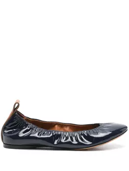 Lanvin Кожаные балетки, синий