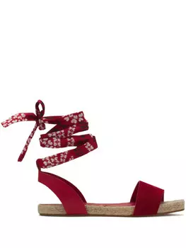 Lanvin кожаные сандалии, красный
