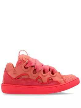 Lanvin кроссовки Curb со вставками, розовый