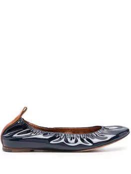 Lanvin лакированные балетки, синий