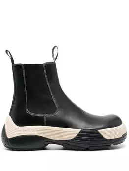 Lanvin массивные ботинки челси, черный