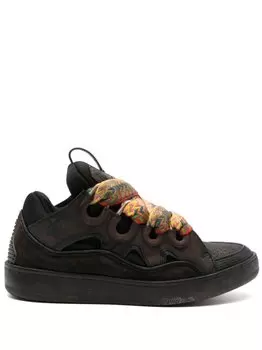 Lanvin массивные кроссовки Curb, коричневый