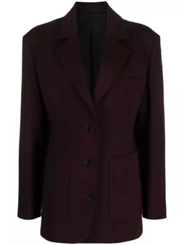 Lanvin однобортный блейзер, красный