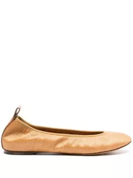 Lanvin плетеные балетки, коричневый