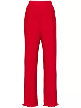 Lanvin прямые брюки со складками, красный