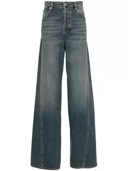 Lanvin прямые джинсы средней посадки, синий