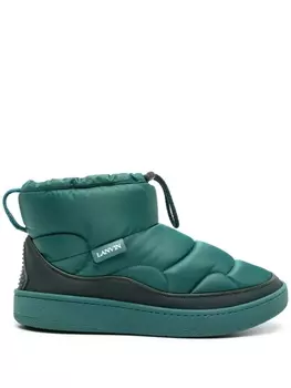 Lanvin quilted drawstring-ankle boots, синий