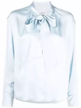 Lanvin шелковая блузка, синий