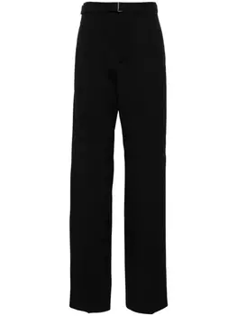Lanvin шерстяные брюки со складками, черный