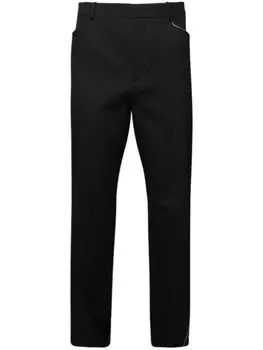 Lanvin шерстяные брюки со вставками, черный