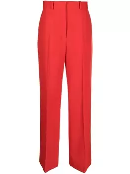 Lanvin широкие брюки строгого кроя, красный
