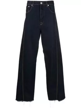 Lanvin широкие джинсы Twisted, синий