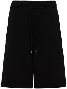 Lanvin шорты с вышивкой, черный