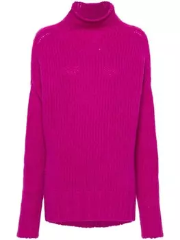 Lanvin свитер с приспущенными плечами, розовый