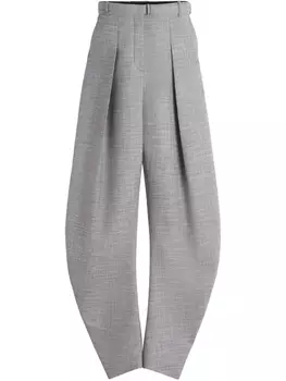 Lanvin зауженные брюки с поясом, серый