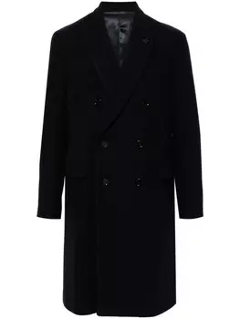 Lardini фетровое пальто, синий