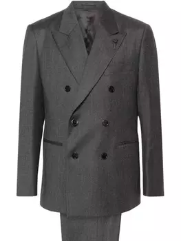 Lardini фетровый костюм, серый