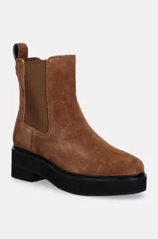 Lauren Ralph Lauren Adrianna замшевые ботинки челси, коричневый