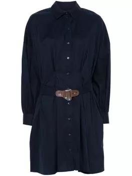 Lauren Ralph Lauren платье мини со складками, синий