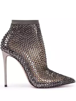 Le Silla сетчатые ботильоны Gilda 120, черный