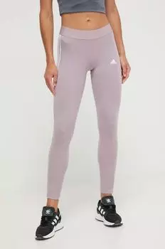 Леггинсы adidas, фиолетовый