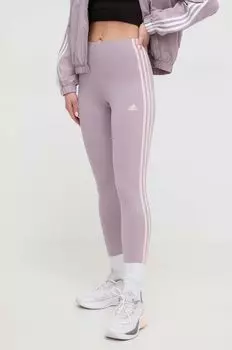 Леггинсы adidas, фиолетовый