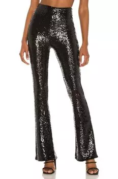 Леггинсы Commando Sequin Flared, черный