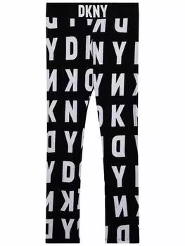 Леггинсы DKNY, черный/белый