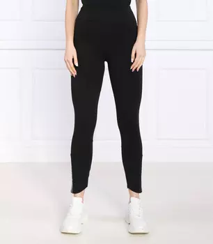 Леггинсы EA7 regular fit, черный