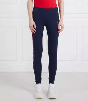 Леггинсы EA7 slim fit, темно-синий