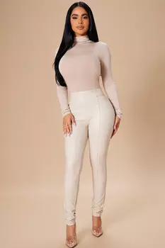 Леггинсы Fashion Nova V23239, слоновая кость