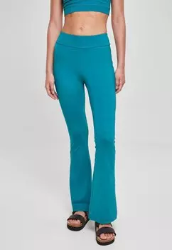 Леггинсы HIGH WAIST FLARED Urban Classics, цвет watergreen